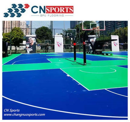 0.032 Wear Resistance silicon PU Basketball flooring for Schools