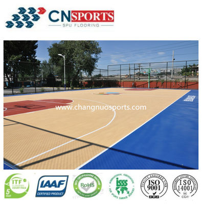 3.5mpa Tensile Strength SPU Basketball Court Flooring
