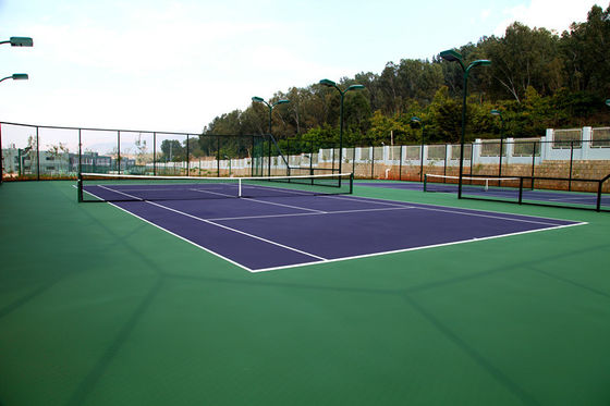 Vertical Deformation SPU Sports Flooring 1.2mm Anti UV Environment Friendly