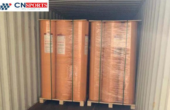 Shock Absorption PVC Vinyl Sheet Flooring IAAF Non Slip